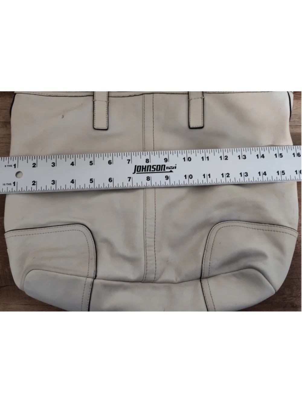 Women's Coach Leather Hobo Bag One Size White